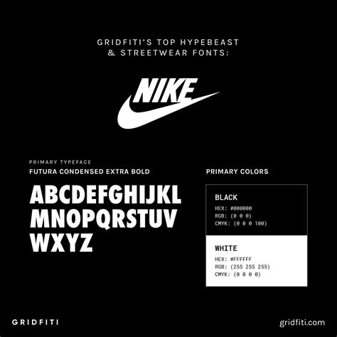 nike footwear font